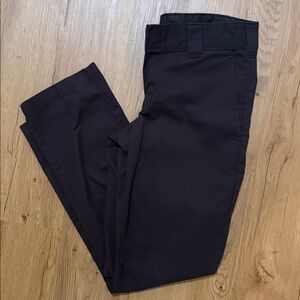 Dickies Men's Black Chinos (29x30; slim, tapered)
